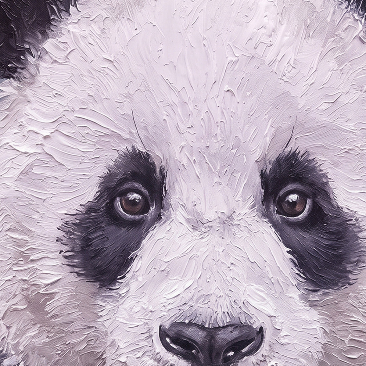 Painting Portrait of a Panda
