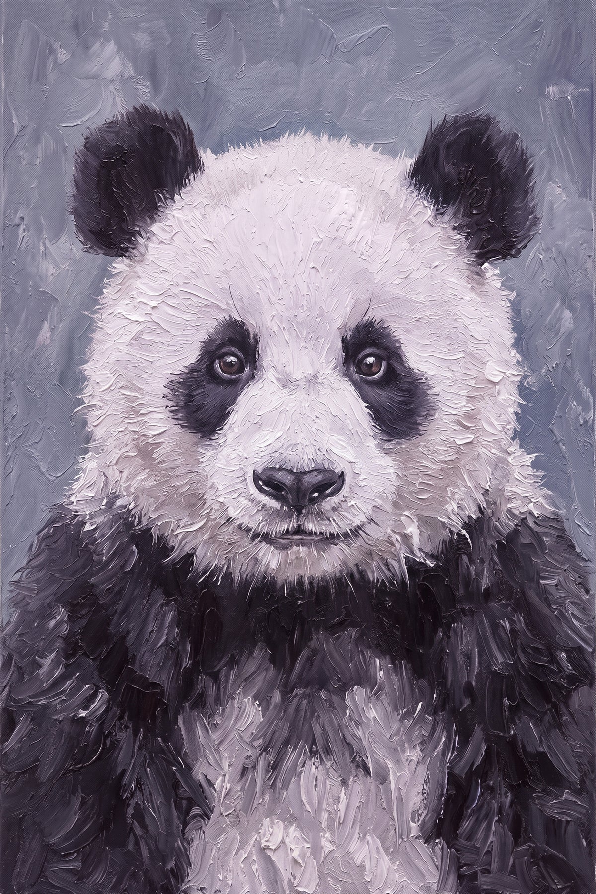 Painting Portrait of a Panda
