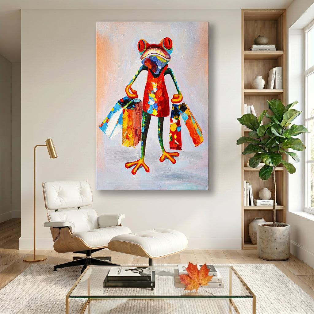 Painting Shopping Frog