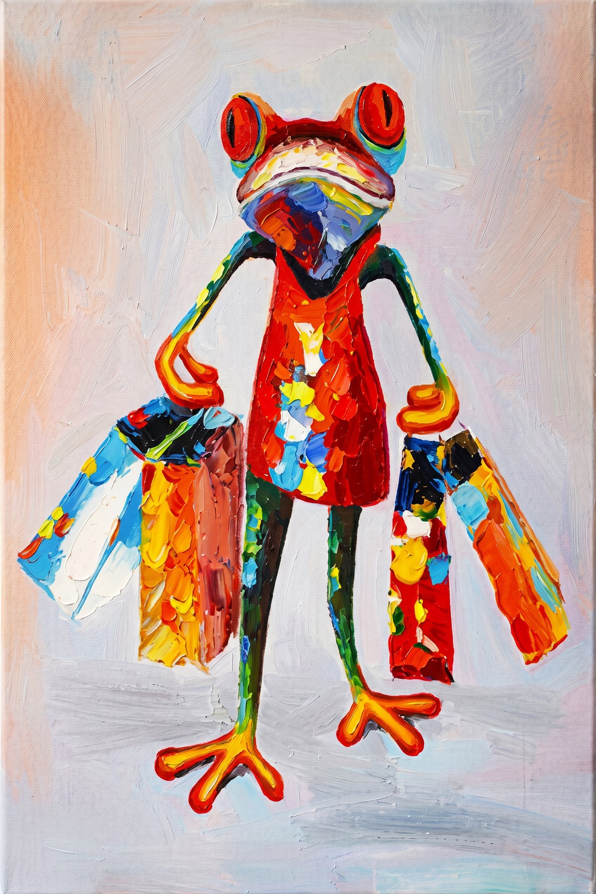 Painting Shopping Frog