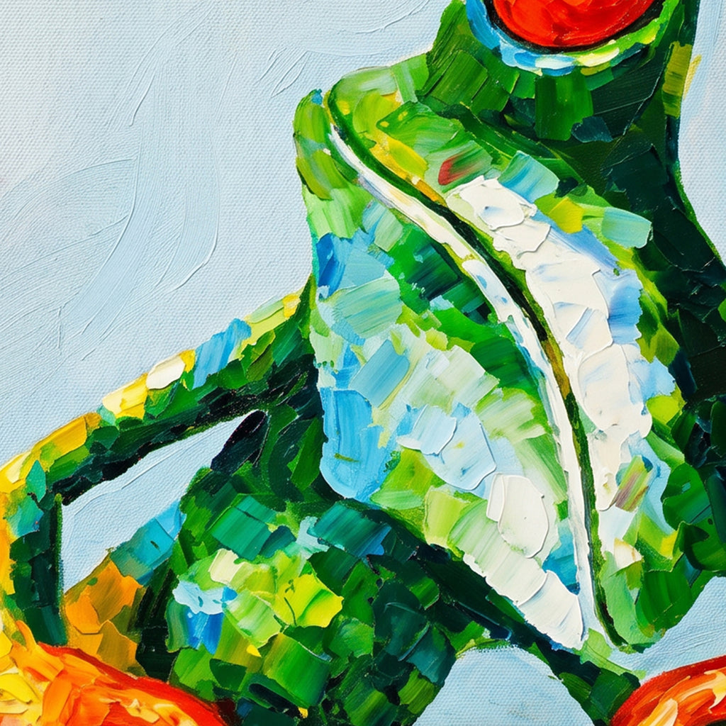 Painting Frog Playing Piano