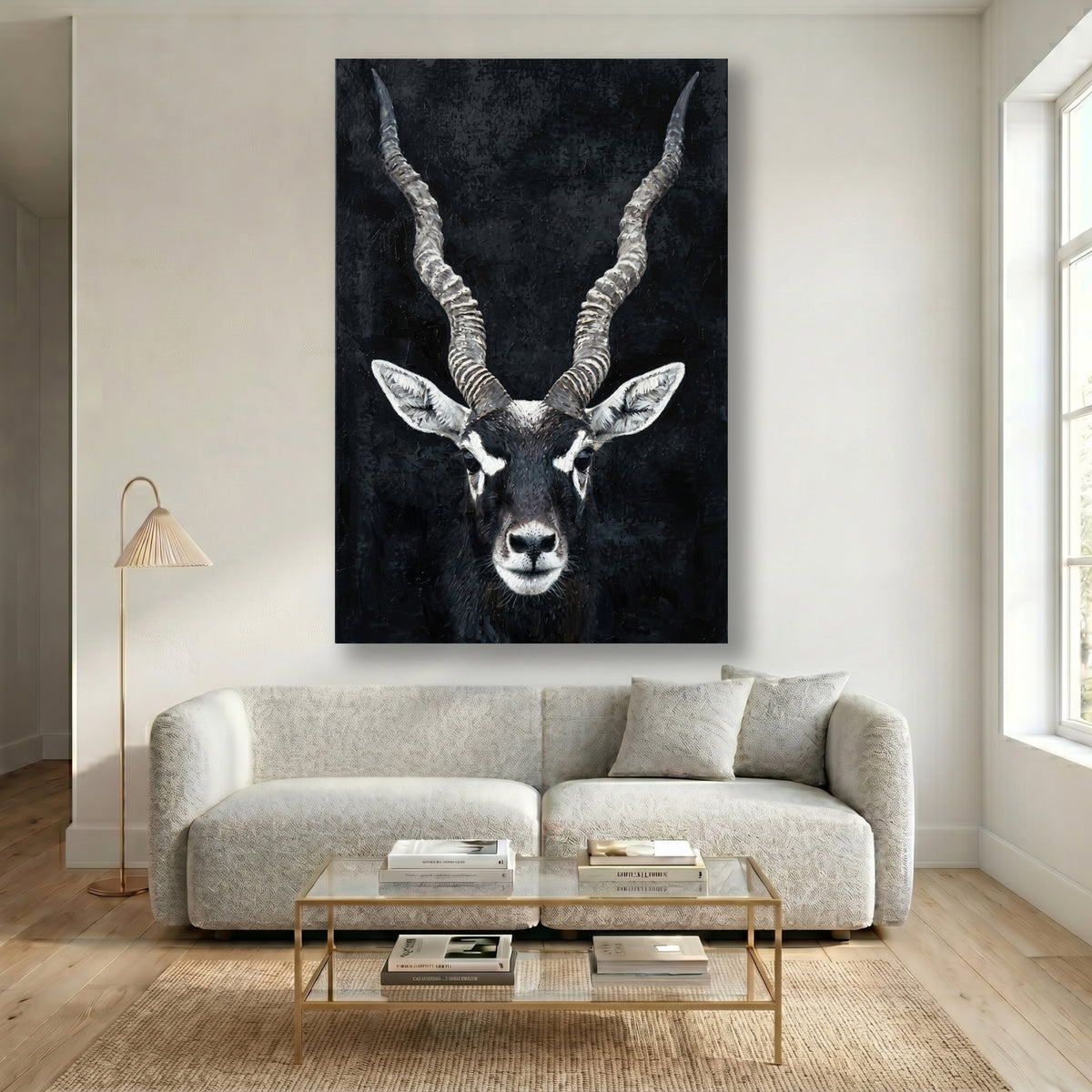Painting Portrait of an Antelope
