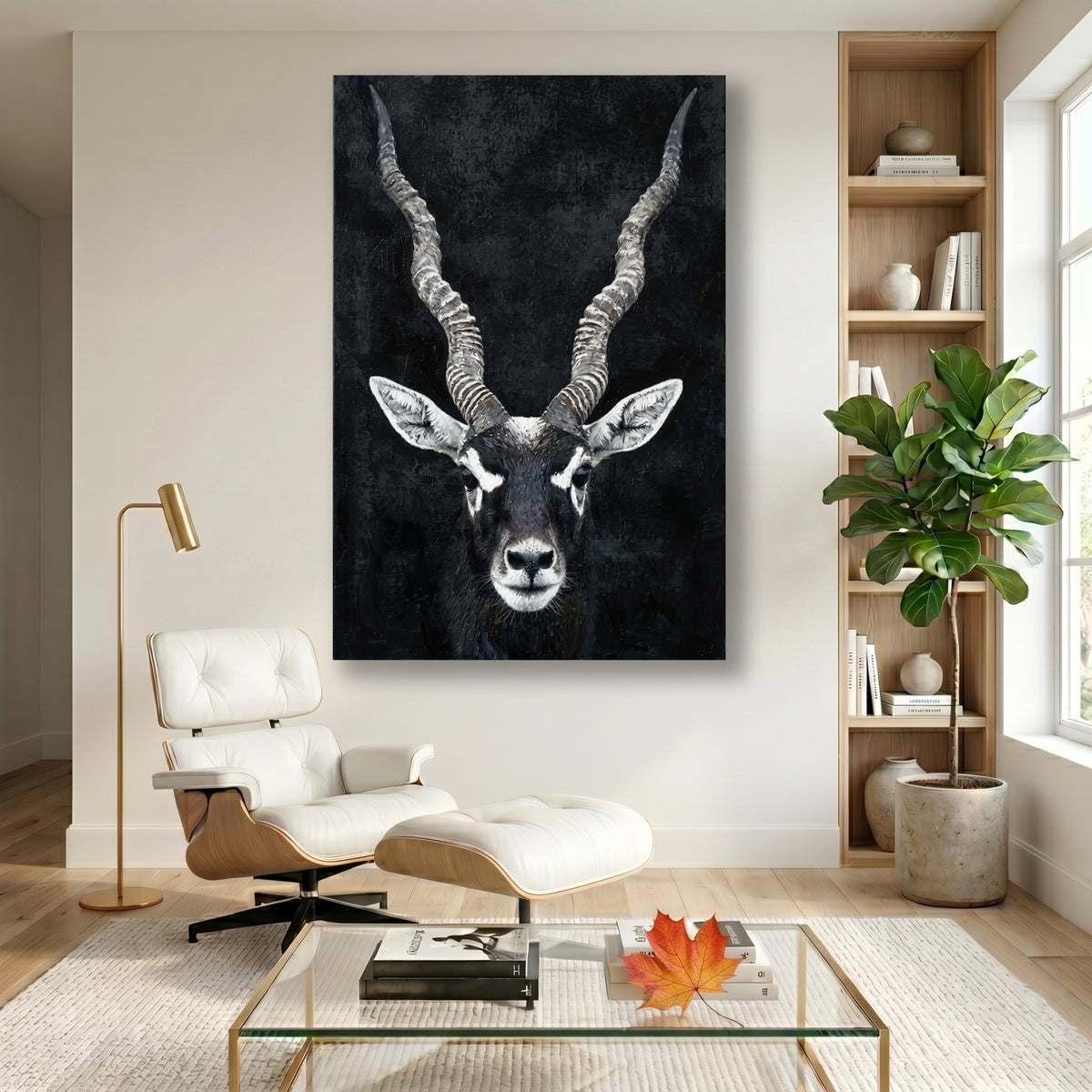 Painting Portrait of an Antelope
