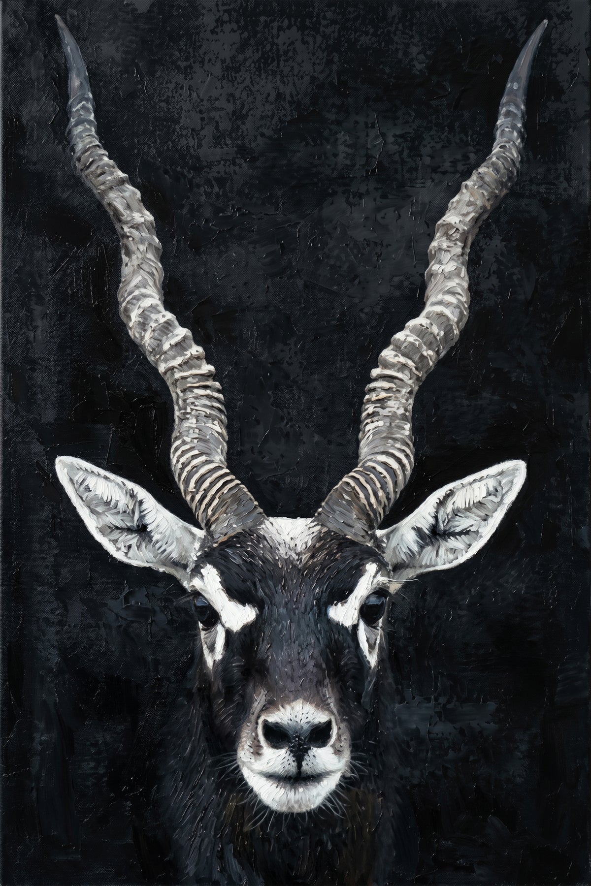 Painting Portrait of an Antelope