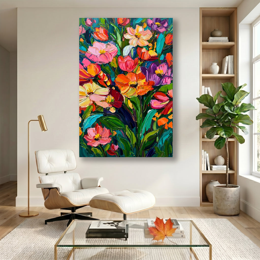 Painting Vibrant Floral Symphony