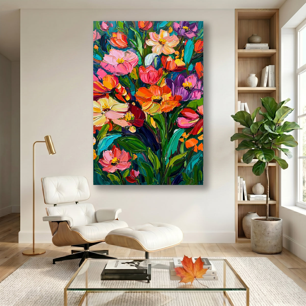 Painting Vibrant Floral Symphony