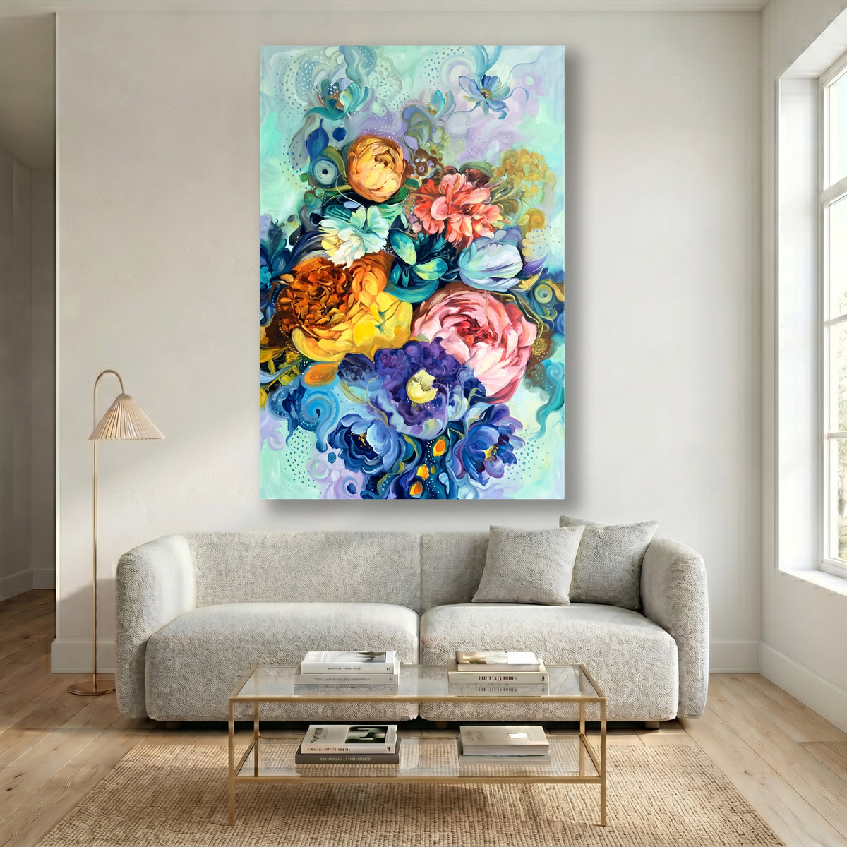 Painting Chromatic Flora Symphony