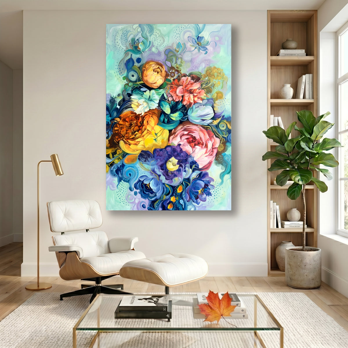 Painting Chromatic Flora Symphony