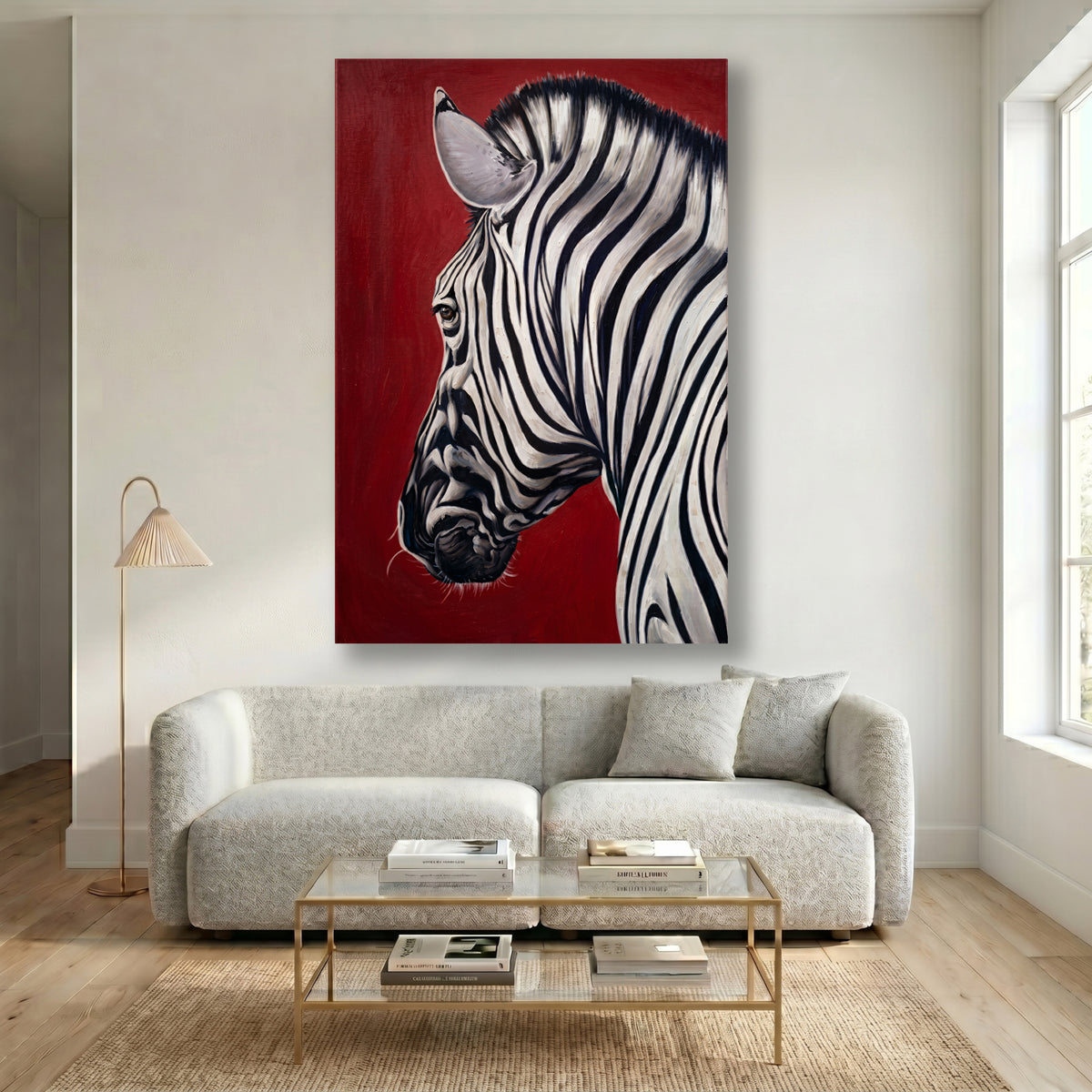 Painting Profile of a Zebra