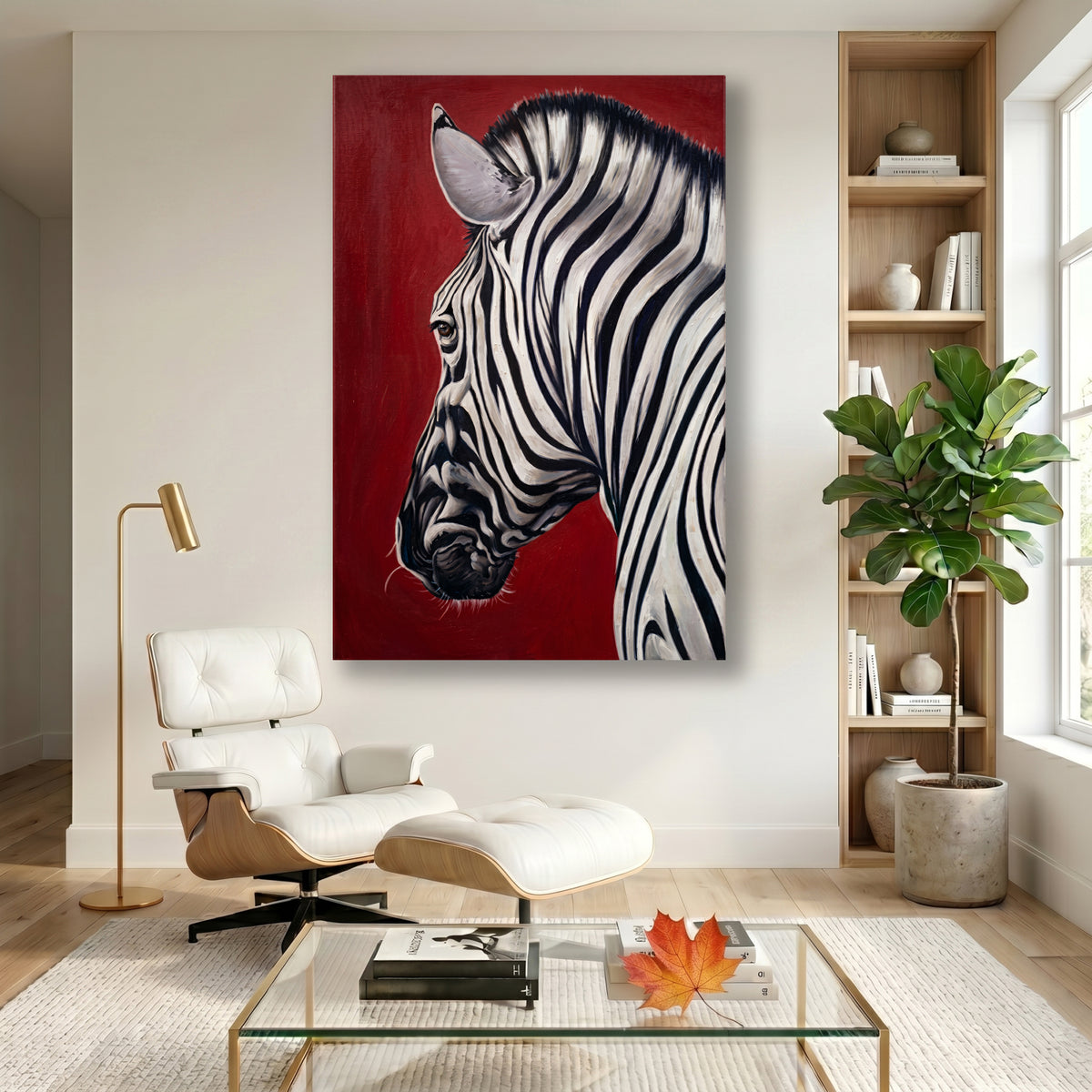 Painting Profile of a Zebra