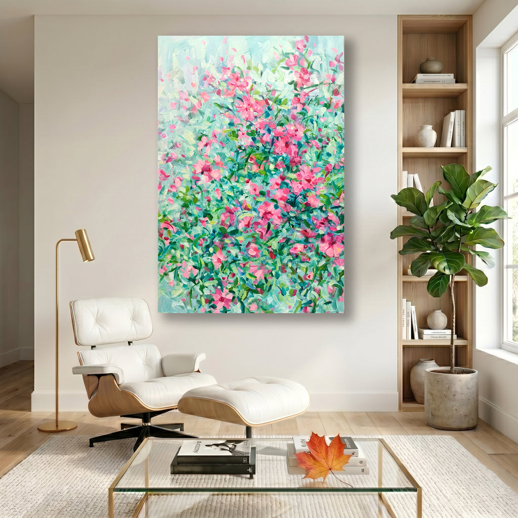 Painting Luminous Roseate Cascade