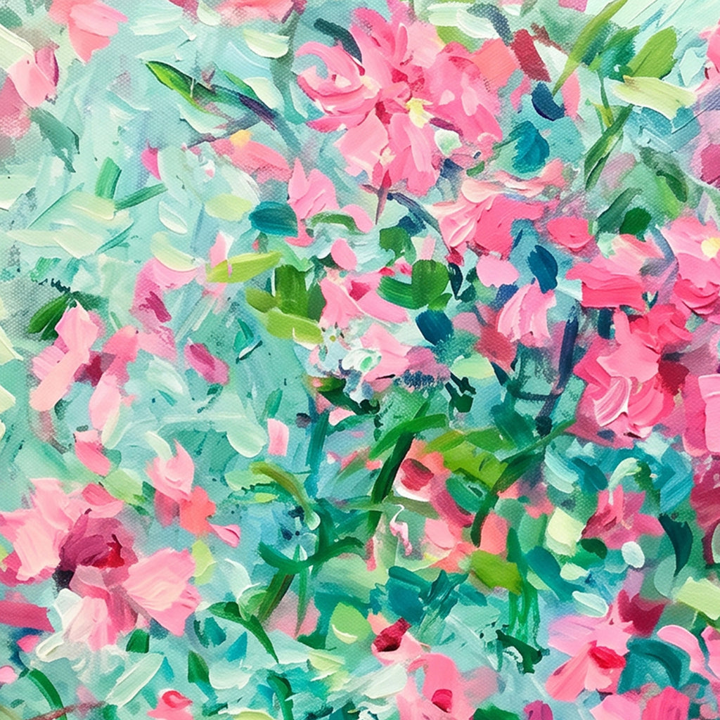 Painting Luminous Roseate Cascade