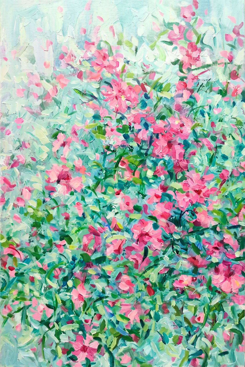 Painting Luminous Roseate Cascade