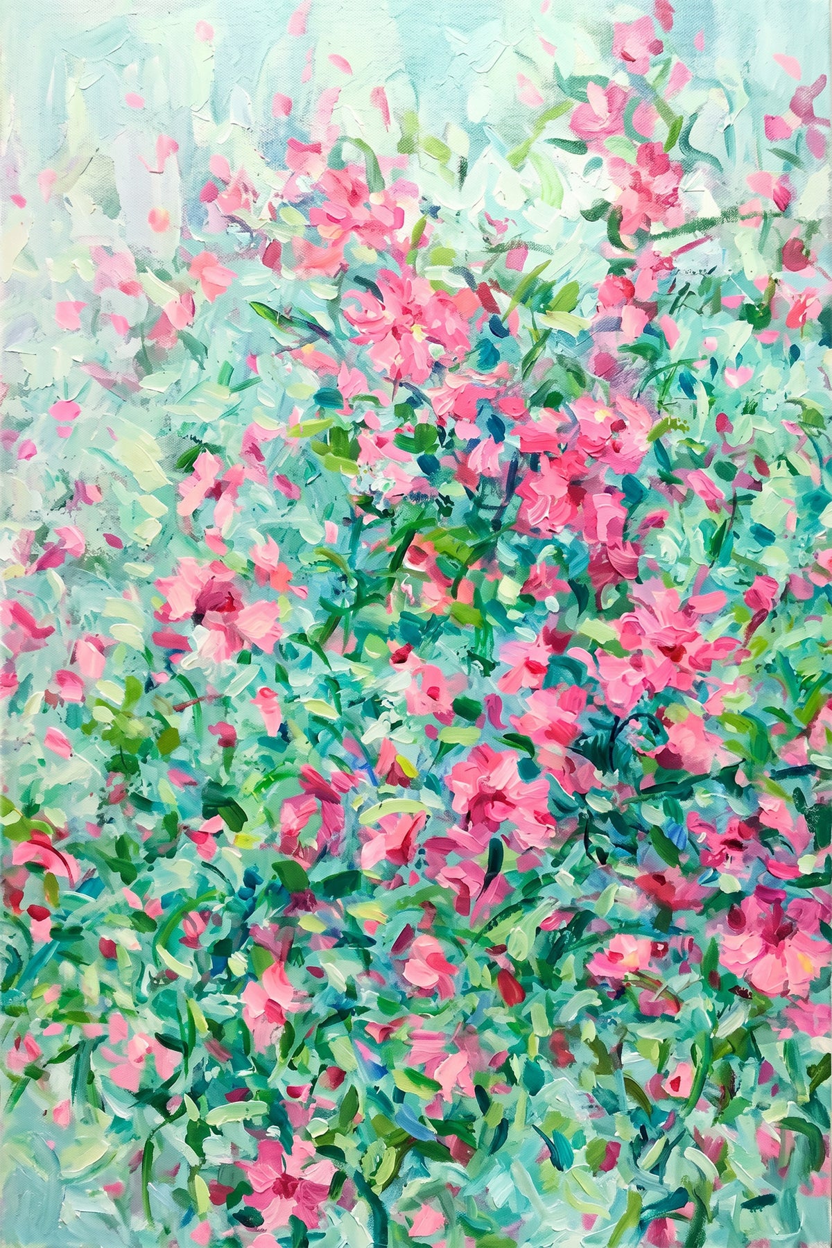 Painting Luminous Roseate Cascade