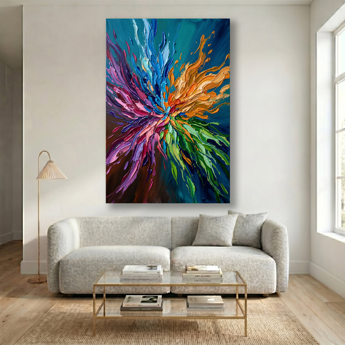 Painting Luminous Chromatic Bloom