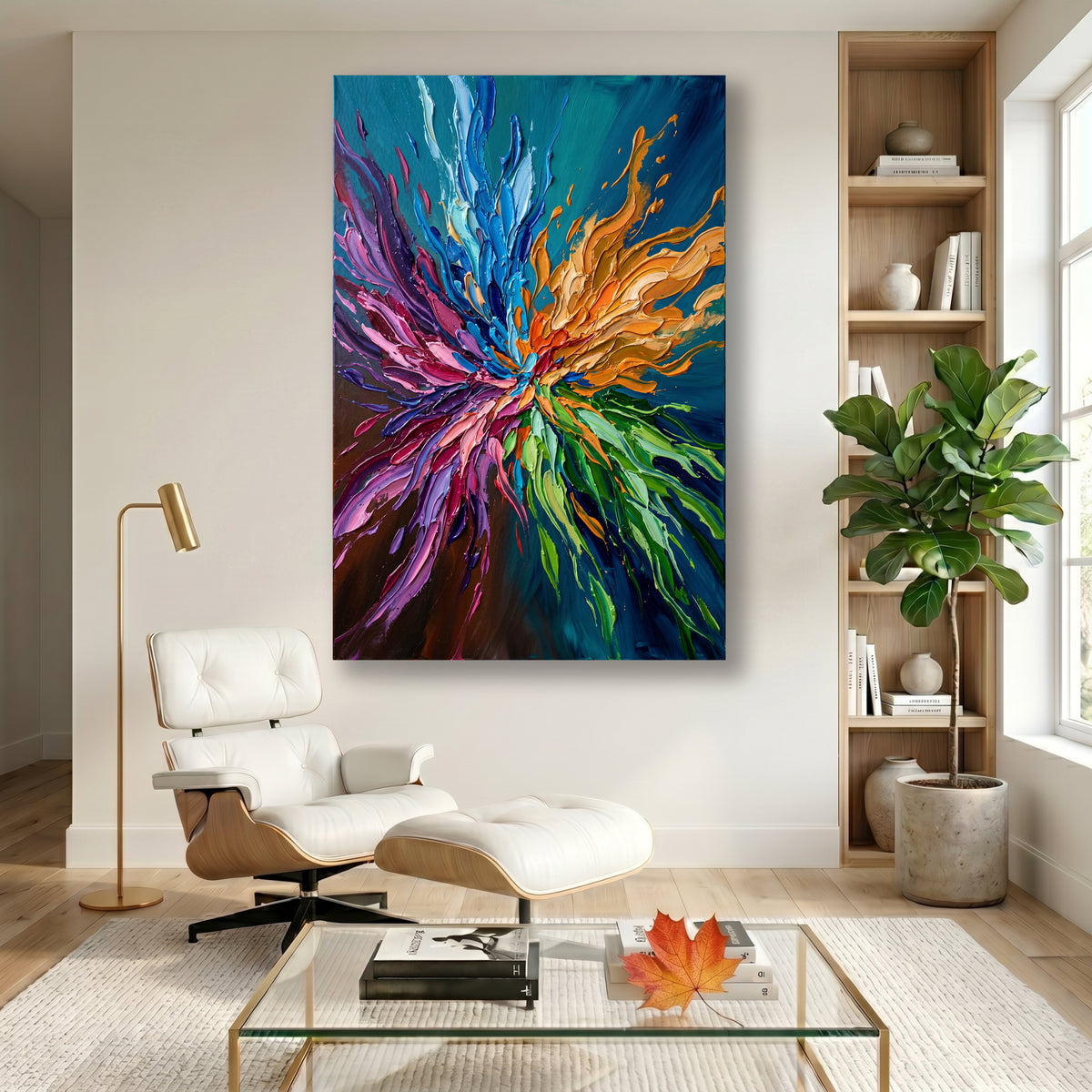 Painting Luminous Chromatic Bloom