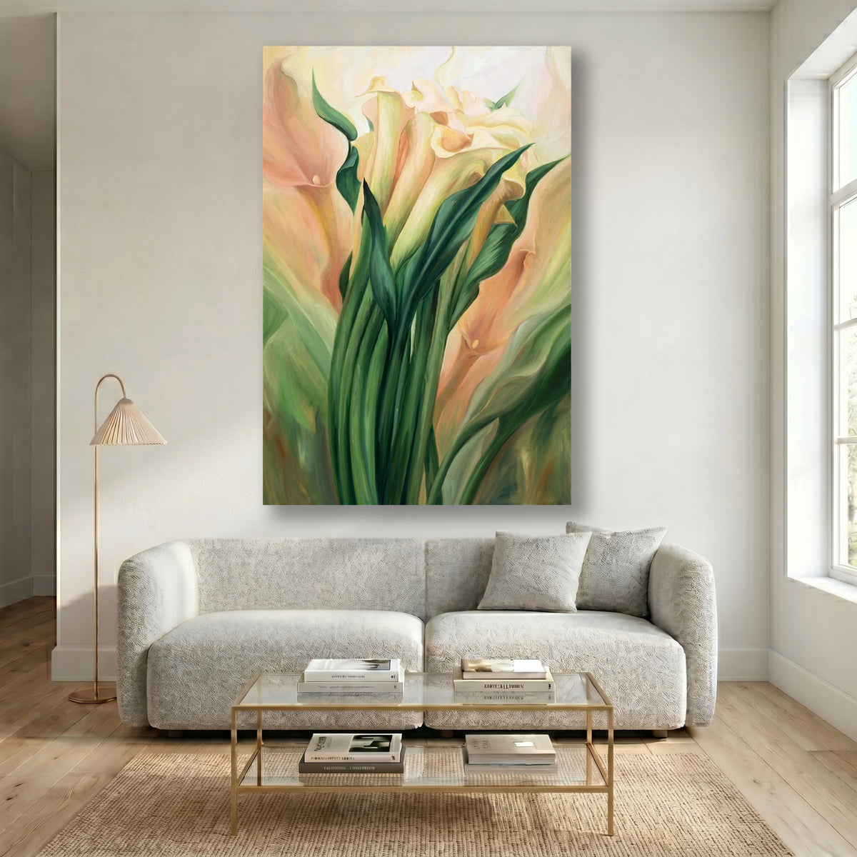 Painting Soft Calla Lilies