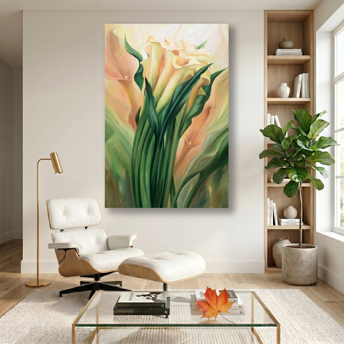 Painting Soft Calla Lilies