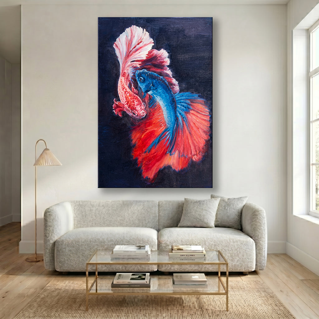 Painting Two Betta Fish