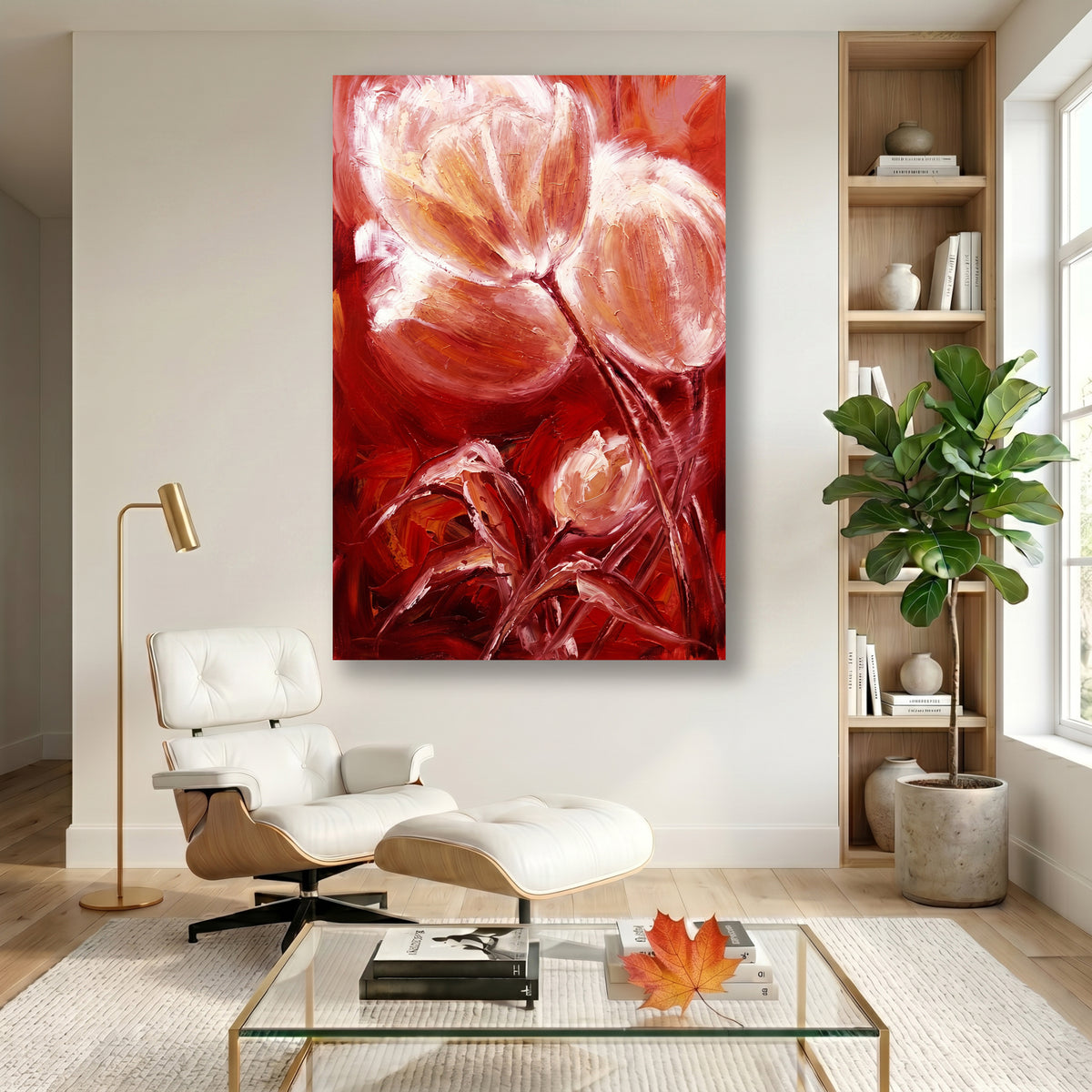 Painting Crimson Resonance
