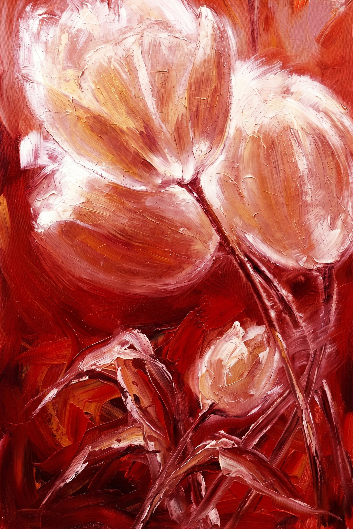 Painting Crimson Resonance