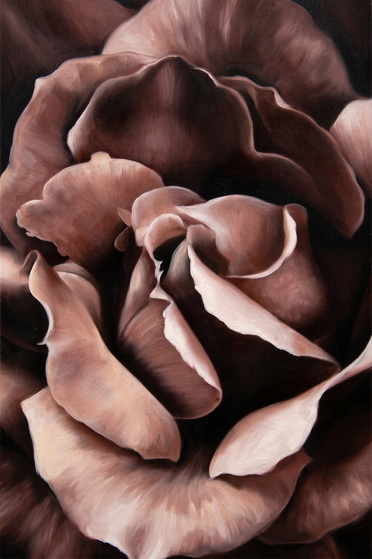 Painting Macro Moody Rose