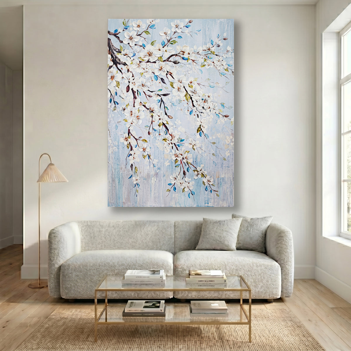 Painting Cerulean Blossom Cascade