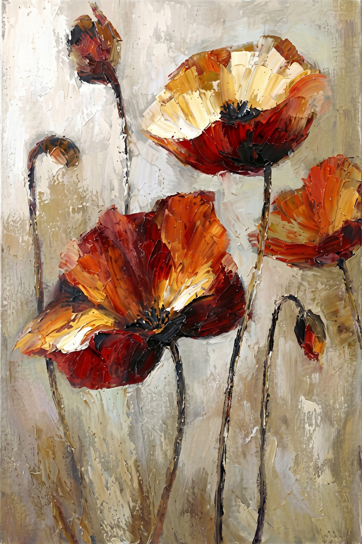 Painting Crimson Resonance