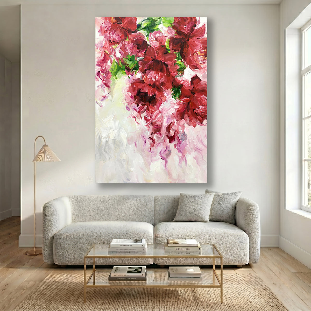 Painting Crimson Cascade