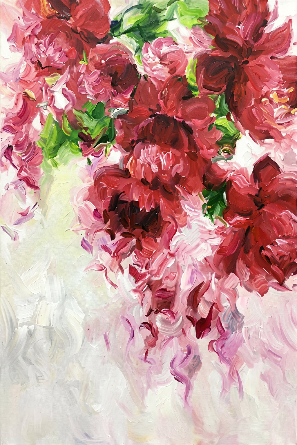 Painting Crimson Cascade