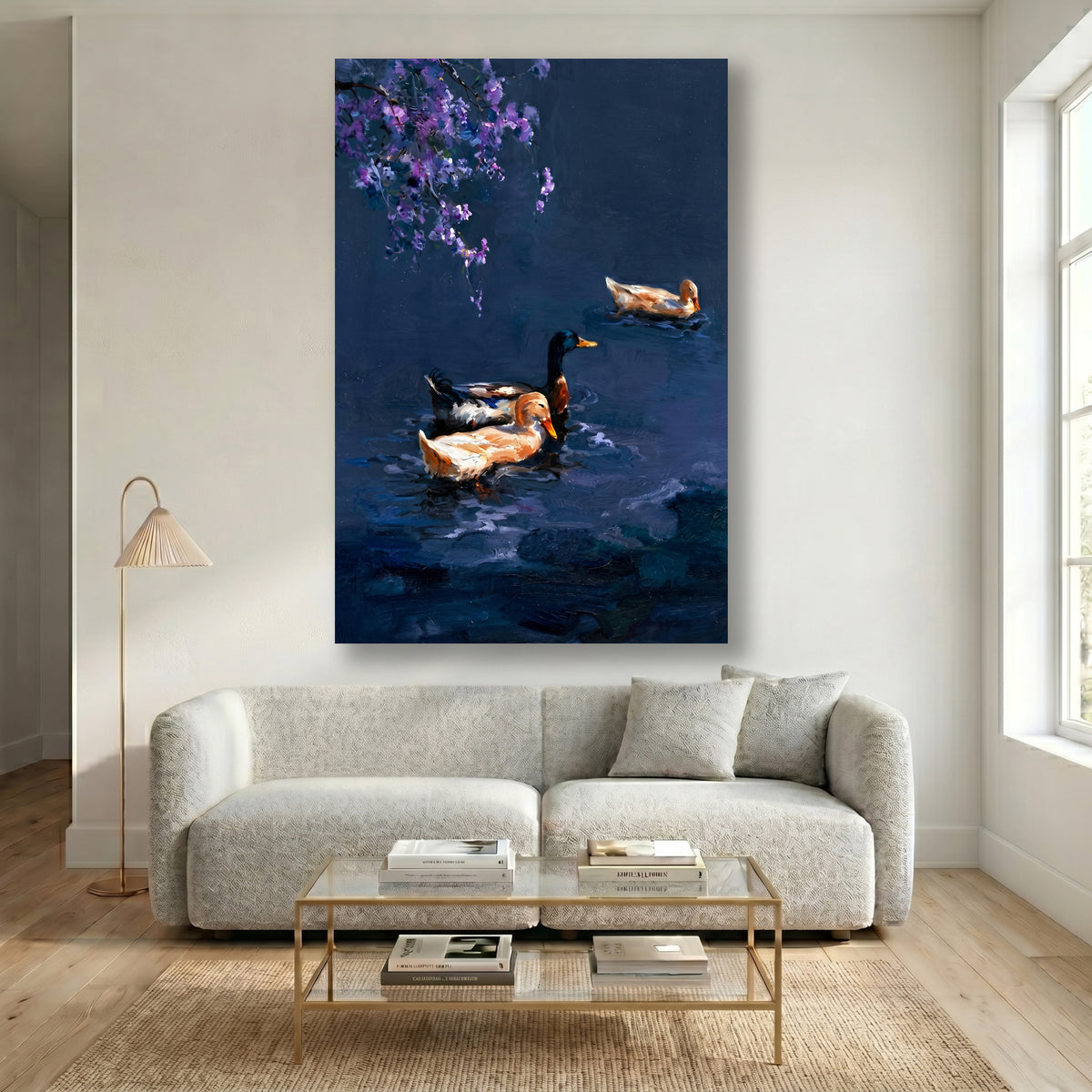 Painting Ducks in a Pond