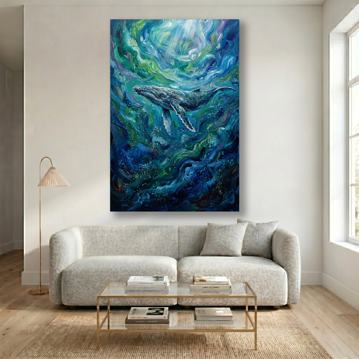 Painting Whale Underwater