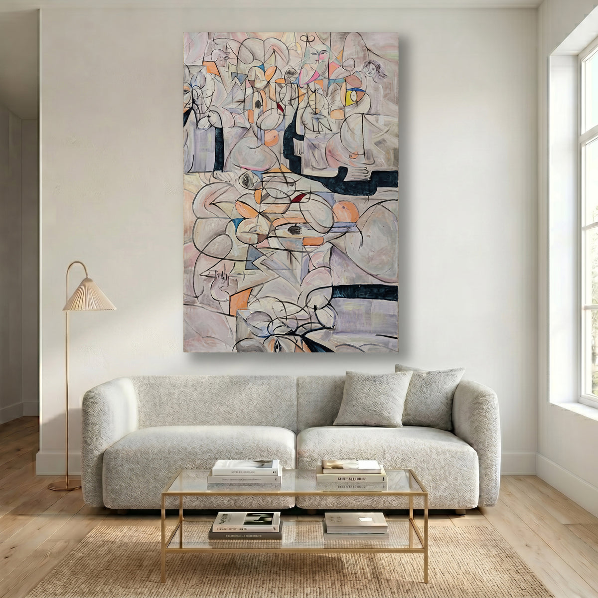 Painting Surreal Abstract Composition