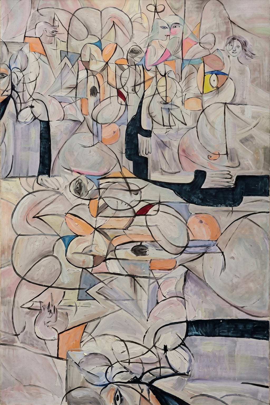 Painting Surreal Abstract Composition