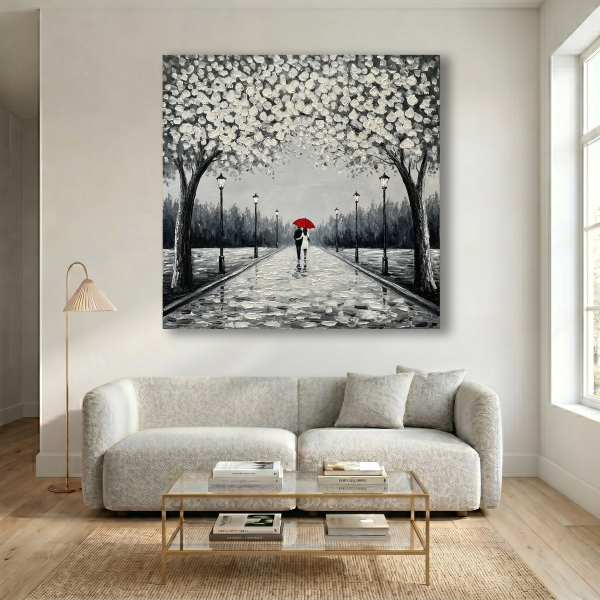 Painting Luminous Crimson Canopy