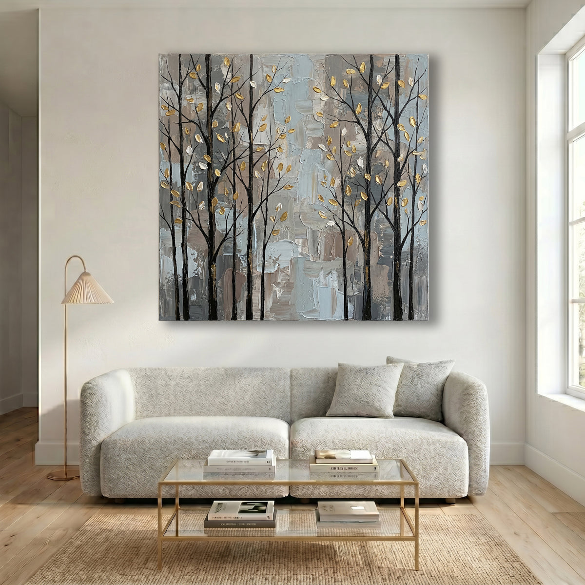 Painting Gilded Winter Grove
