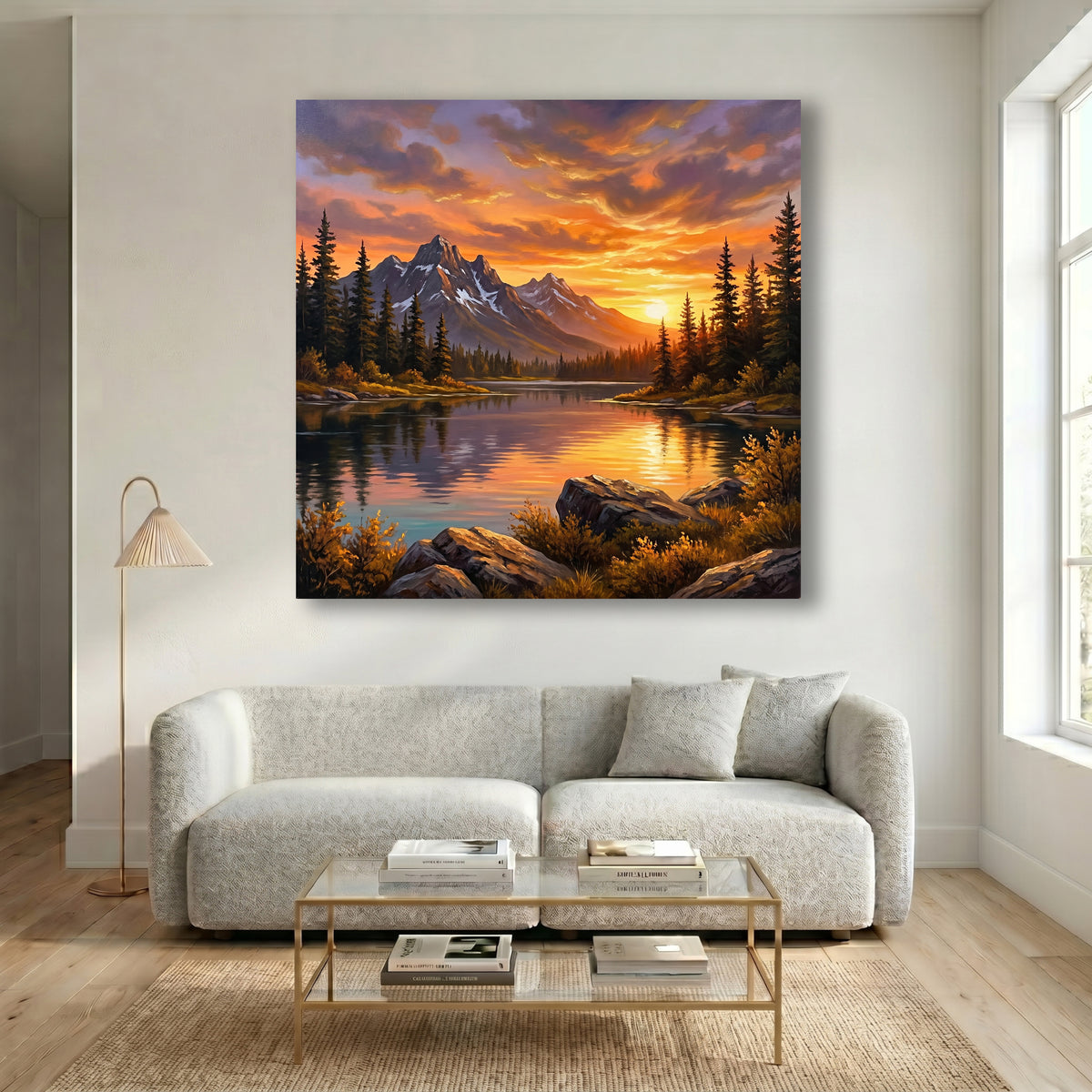 Painting Luminous Alpine Resonance