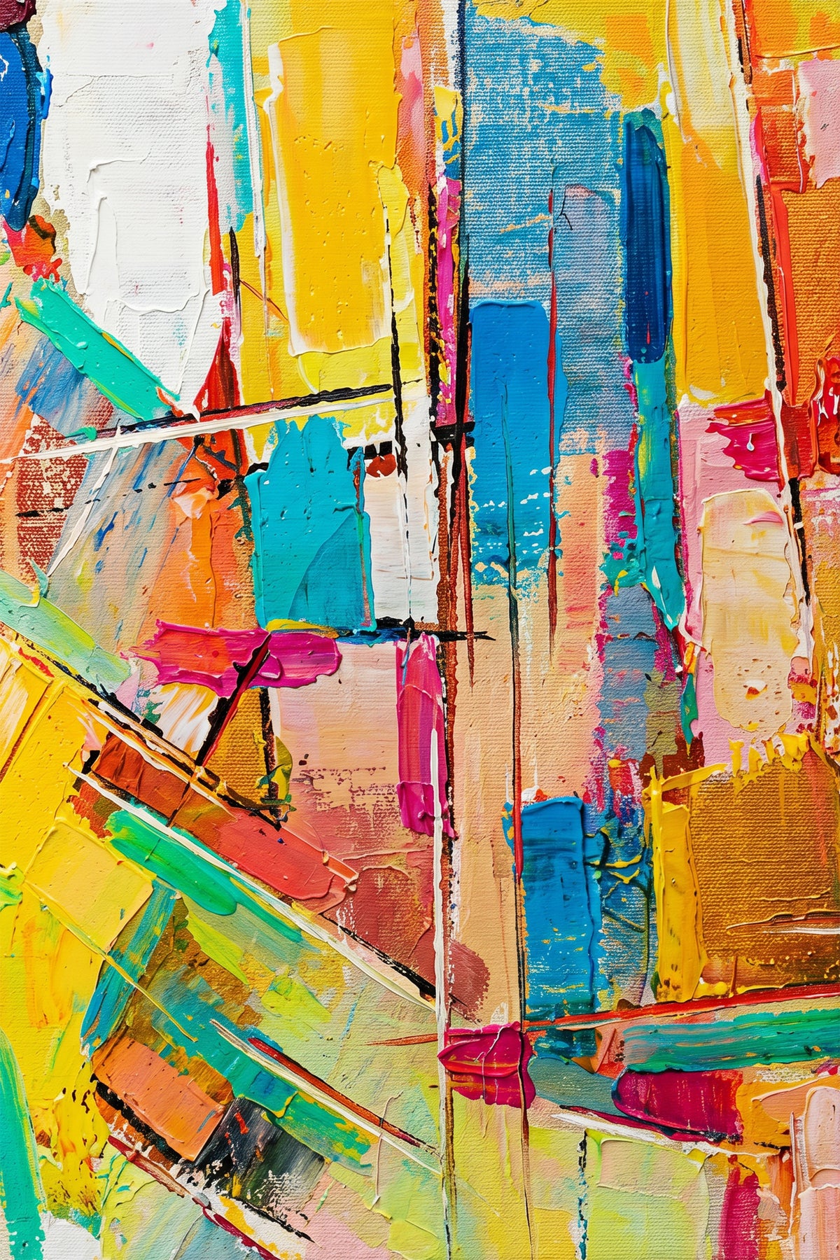 Painting Geometric Symphony