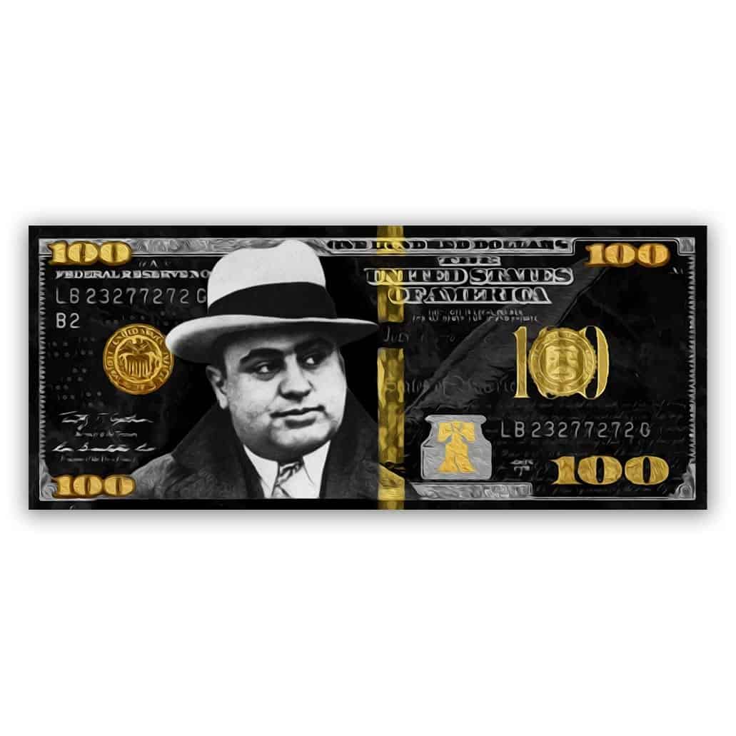 Al Capone Gold/Silver 100 Dollar