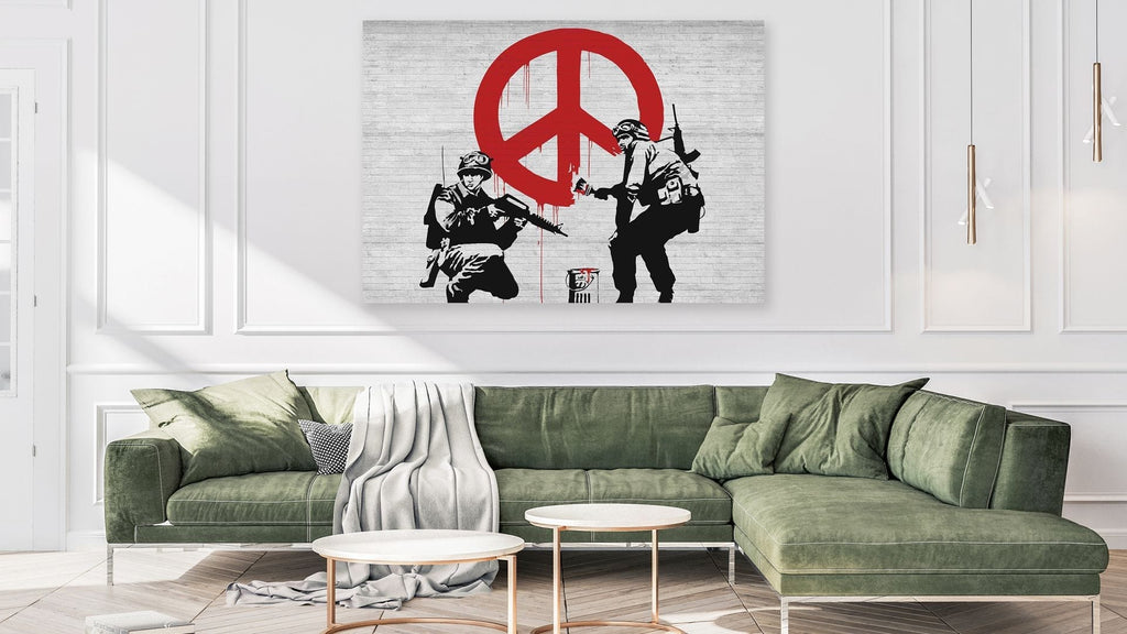 Banksy soldier peace