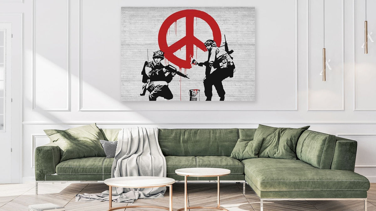 Banksy soldier peace