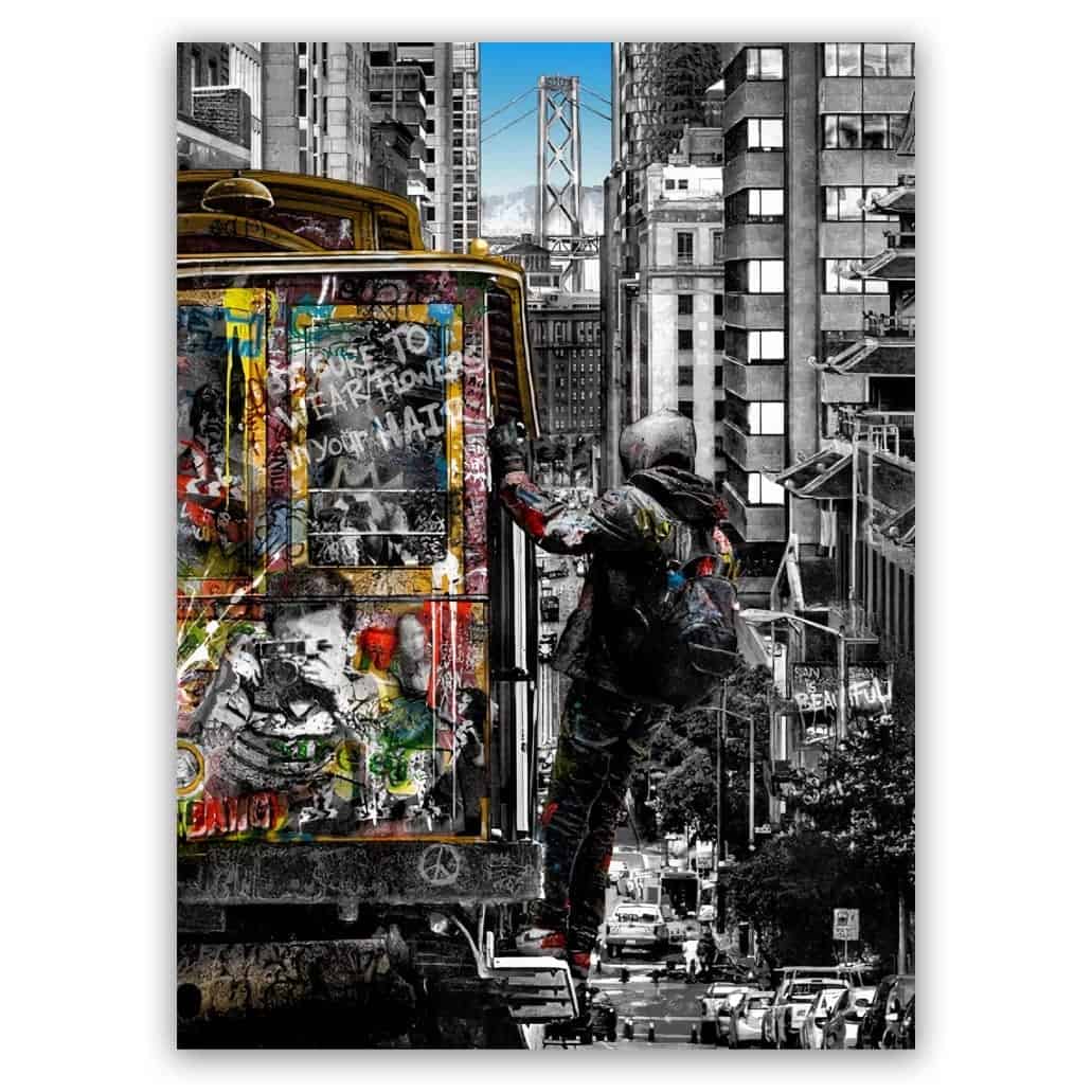 Banksy Tram Art