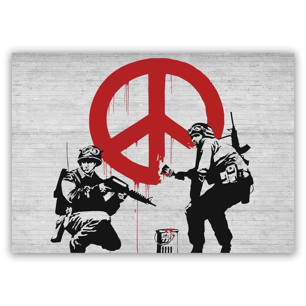 Banksy soldier peace