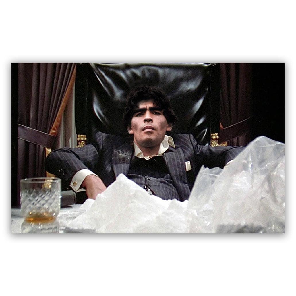 Diego Maradona Montana schilderij