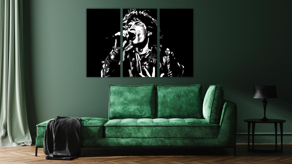 Mick Jagger schilderij 3 luik