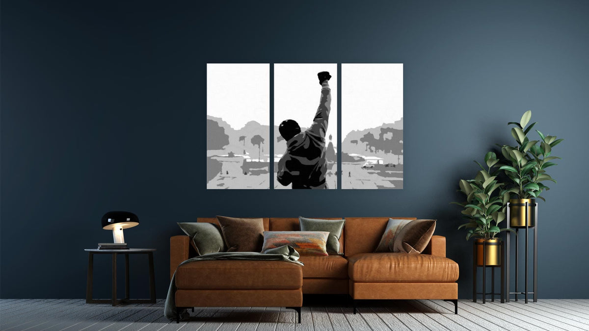 Rocky schilderij 3 luik