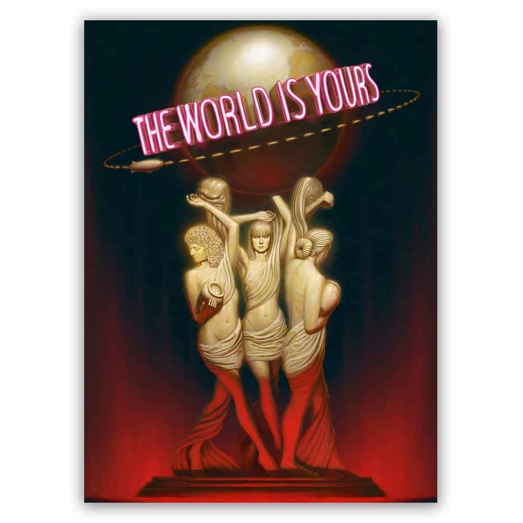 Scarface standbeeld The World Is Yours