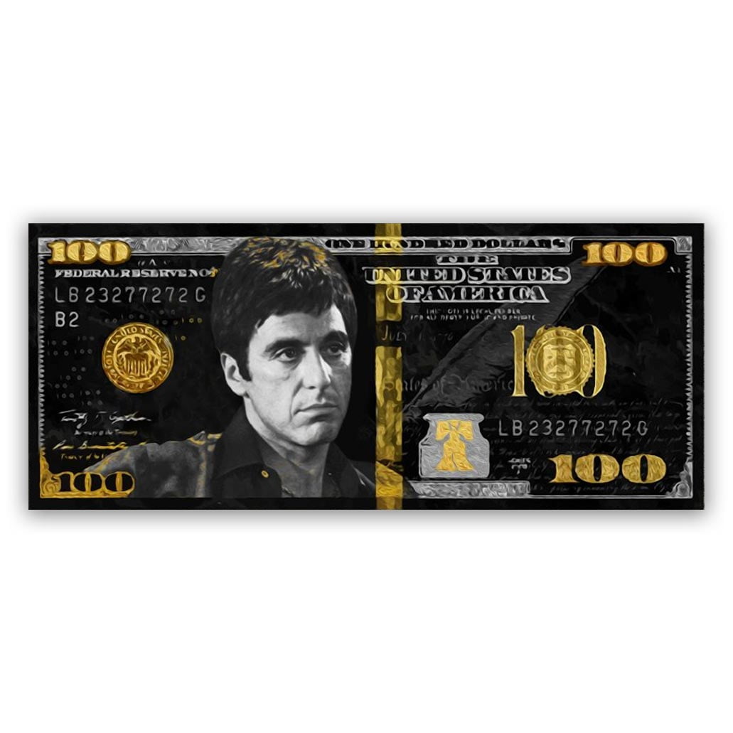 Tony Montana Silver/Gold 100 Dollar