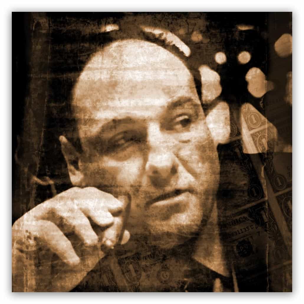 Tony Soprano Dollar schilderij